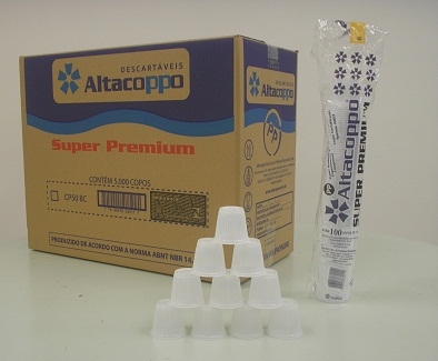 ALTACOPPO - COPO PP 050ML PREMIUM BRANCO - PT.100UN