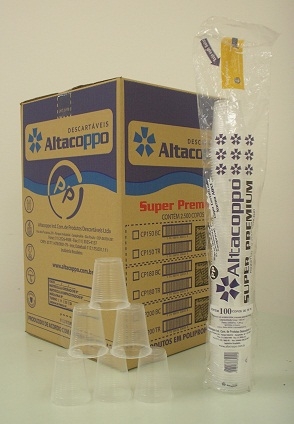 ALTACOPPO - COPO PP 180ML PREMIUM TRANSPARENTE - PT.100UN