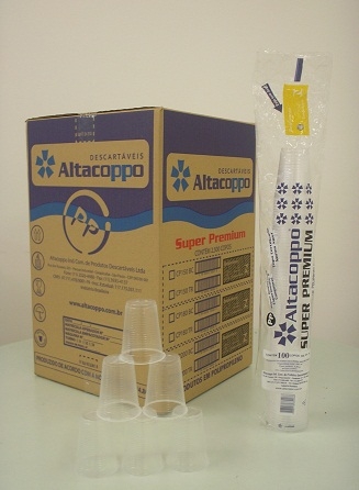 ALTACOPPO - COPO PP 200ML PREMIUM TRANSPARENTE - PT.100UN