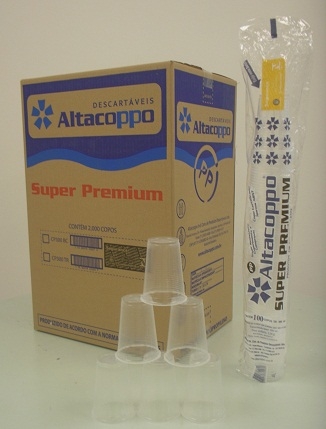 ALTACOPPO - COPO PP 300ML PREMIUM TRANSPARENTE - PT.100UN