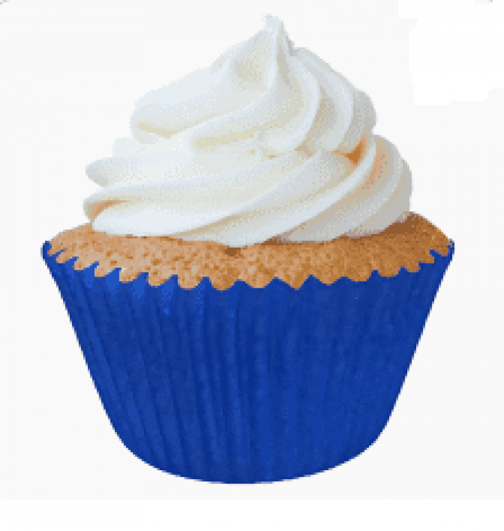 BAX - FORMINHA CUPCAKE AZUL ESCURO - PT.45UN