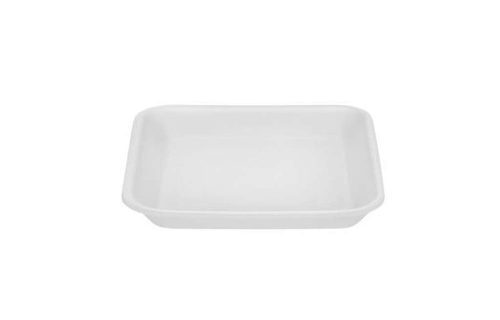 BOM APETITE - BR01 BANDEJA RASA BRANCA (150X150X17MM) - PT.10UN