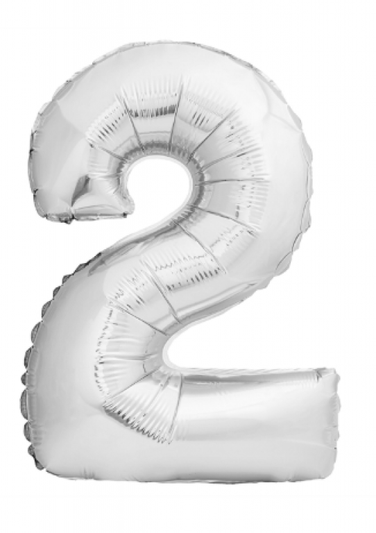 GOLDENFESTA - BALAO METALIZADO 40 PRATA N.2 - UN