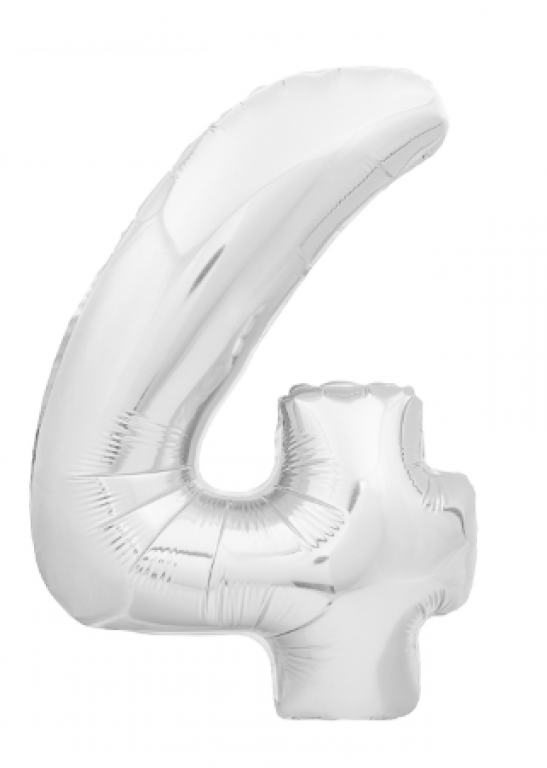 GOLDENFESTA - BALAO METALIZADO 40 PRATA N.4 - UN