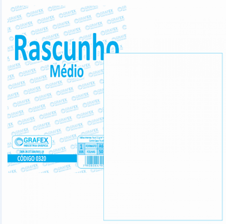 GRAFEX - RASCUNHO MEDIO F050 - PT.10BLS