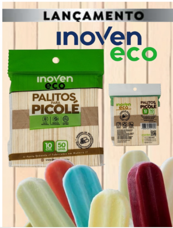 INOVEN - PALITO PARA PICOLE 10CM - PT.50UN