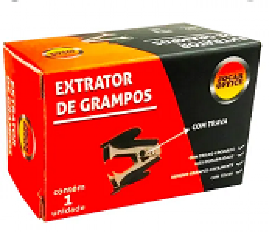 JOCAR OFFICE - EXTRATOR DE GRAMPOS C/ TRAVA - CX.24UN