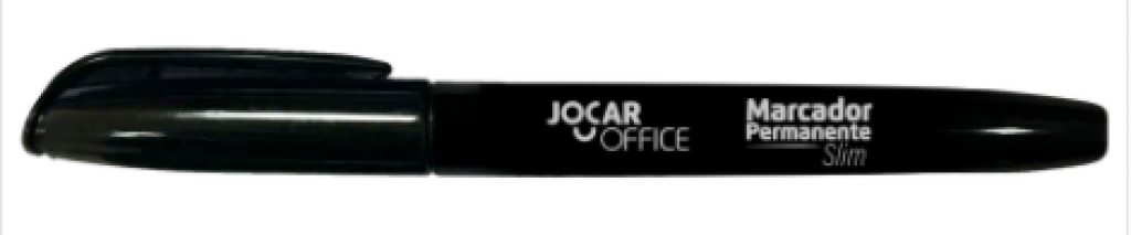 JOCAR OFFICE - MARCADOR PERMANENTE SLIM PRETO - UN