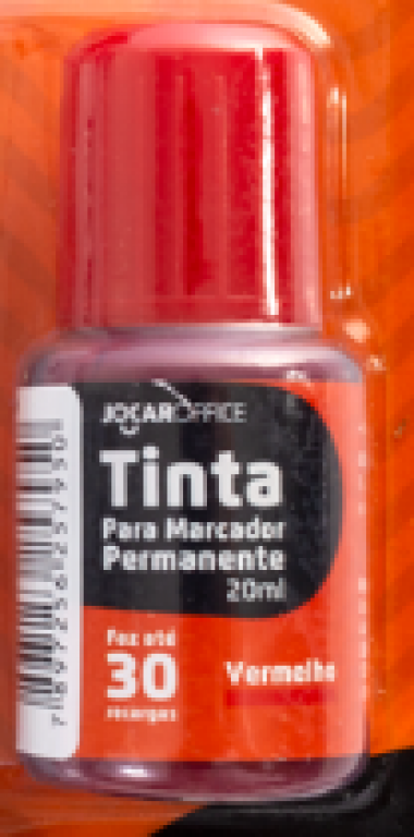 JOCAR OFFICE - TINTA PARA MARCADOR PERMANENTE 20ML VERMELHA - UN