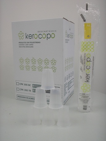 KEROCOPO - COPO 300ML TRANSPARENTE - PT.100UN