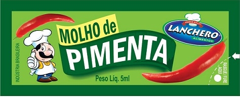 LANCHERO - MOLHO DE PIMENTA SACHE 5GR - CX.190UN