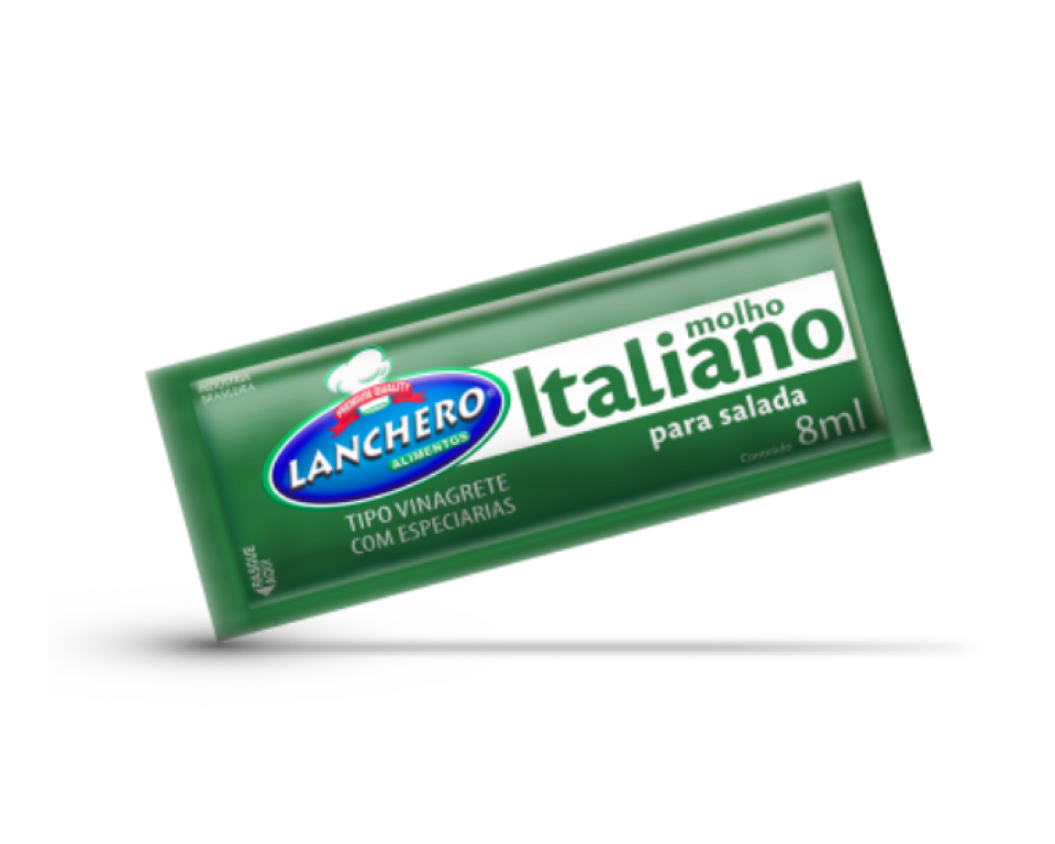 LANCHERO - MOLHO ITALIANO SACHE 8ML - CX.200UN