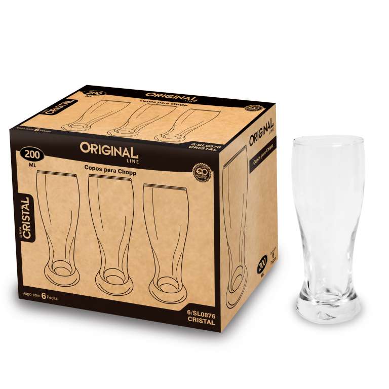 ORIGINAL - COPO CRISTAL CHOPP 200ML (SL0876) - UN