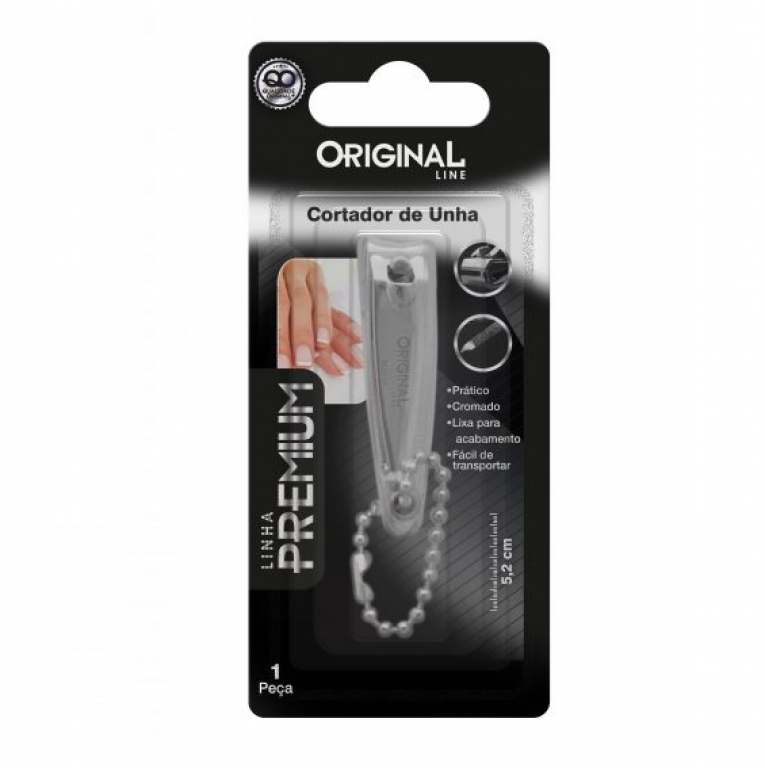 ORIGINAL - CORTADOR UNHA C/ CORRENTE E LIXA (SL0711) - UN