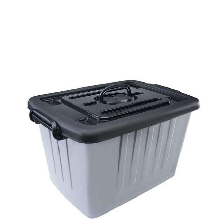 PLASNEW - CONTAINER PLASTICO CINZA N.5 54,5 LT (9357) - UN