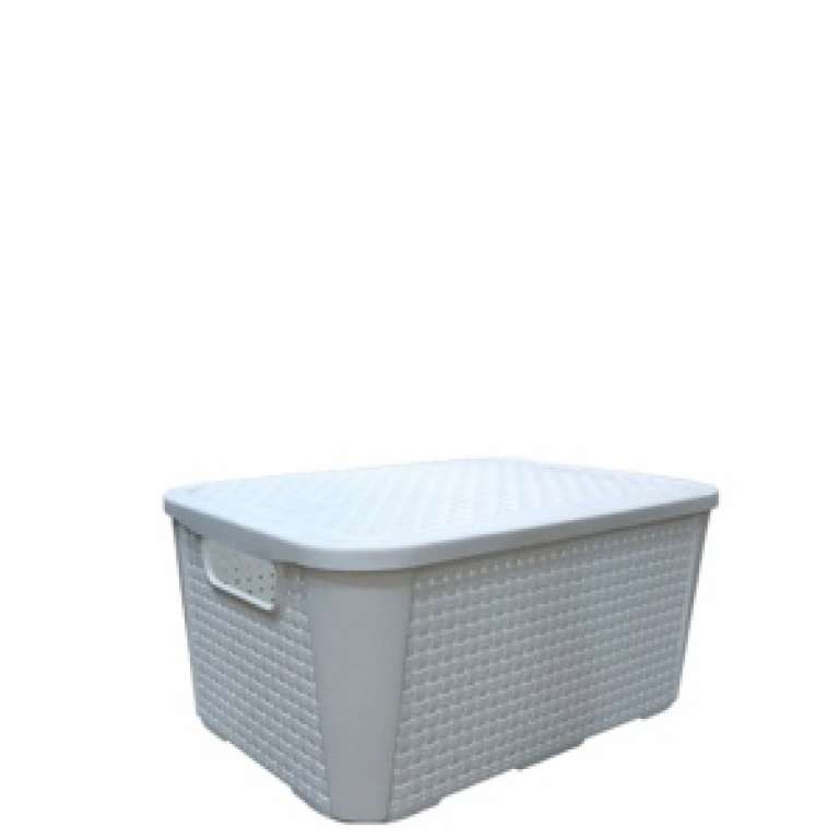 PLASNEW - ORGANIZADOR RATTAN BRANCO N.4 42 LT (2070) - UN