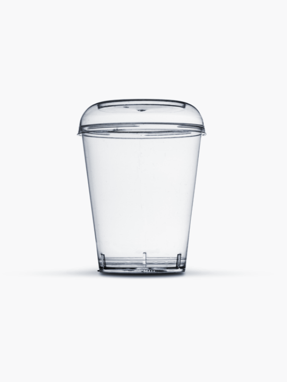 PLASTILANIA - COPO PIC-040/1 CRISTAL C/TAMPA - CX.60X10UN