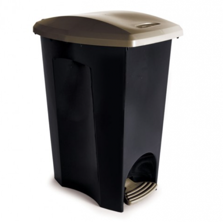 PLASUTIL - LIXEIRA 30LT C/PEDAL 3/1 ECOBLACK (3496) - UN