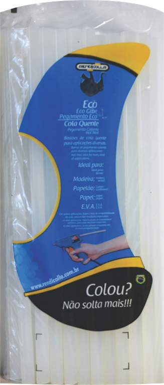 RENDICOLLA - BASTAO COLA QUENTE ECO FINA - PT.01KG