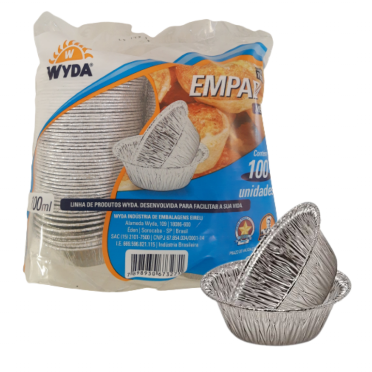 WYDA - EMPADA ALUMINIO MEDIA WEM 100 ML - PT.100UN